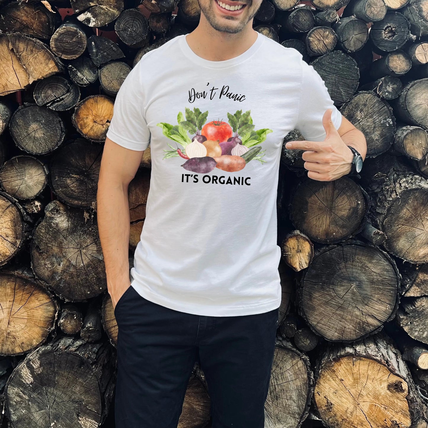 Don't Panic It's Organic | Funny Gardening Shirt | Homesteading Shirt | Funny Healthy Shirt | Funny Farming Shirt In Harmony Farms