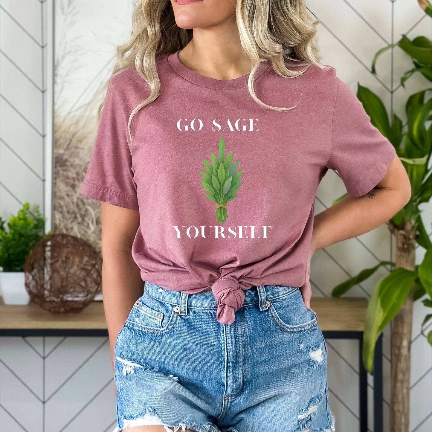 Go Sage Yourself T-Shirt | Funny Plant Shirt In Harmony Farms
