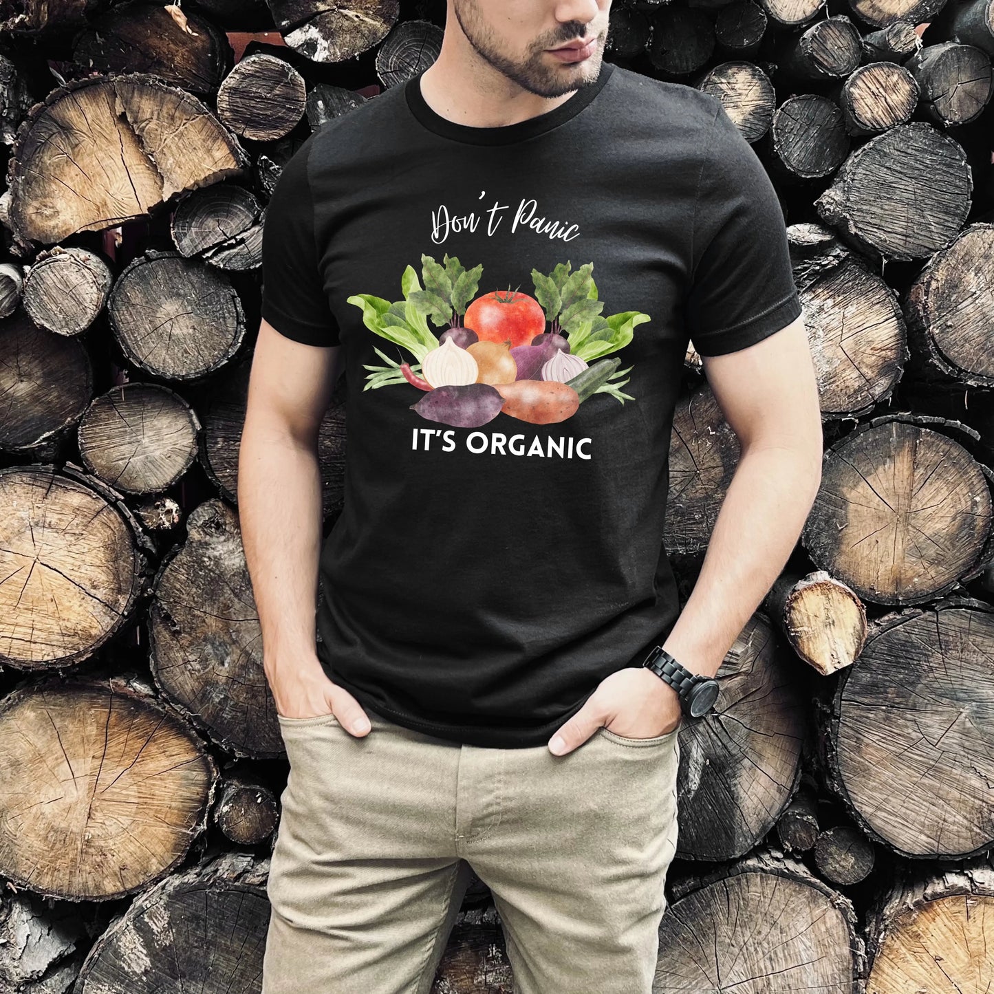 Don't Panic It's Organic | Funny Gardening Shirt | Homesteading Shirt | Funny Healthy Shirt | Funny Farming Shirt In Harmony Farms