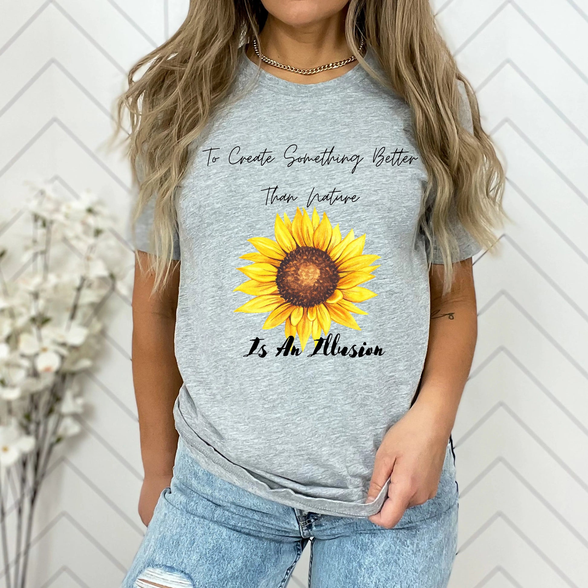 Sunflower Shirt | Nature Lover Shirt | Flower Shirt | Floral Tee | Women's Shirt | Garden Shirt | Sunflower Tee In Harmony Farms