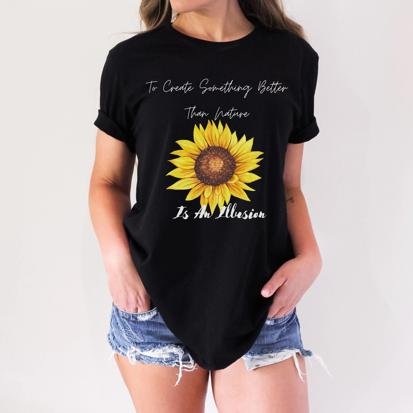Sunflower Shirt | Nature Lover Shirt | Flower Shirt | Floral Tee | Women's Shirt | Garden Shirt | Sunflower Tee In Harmony Farms