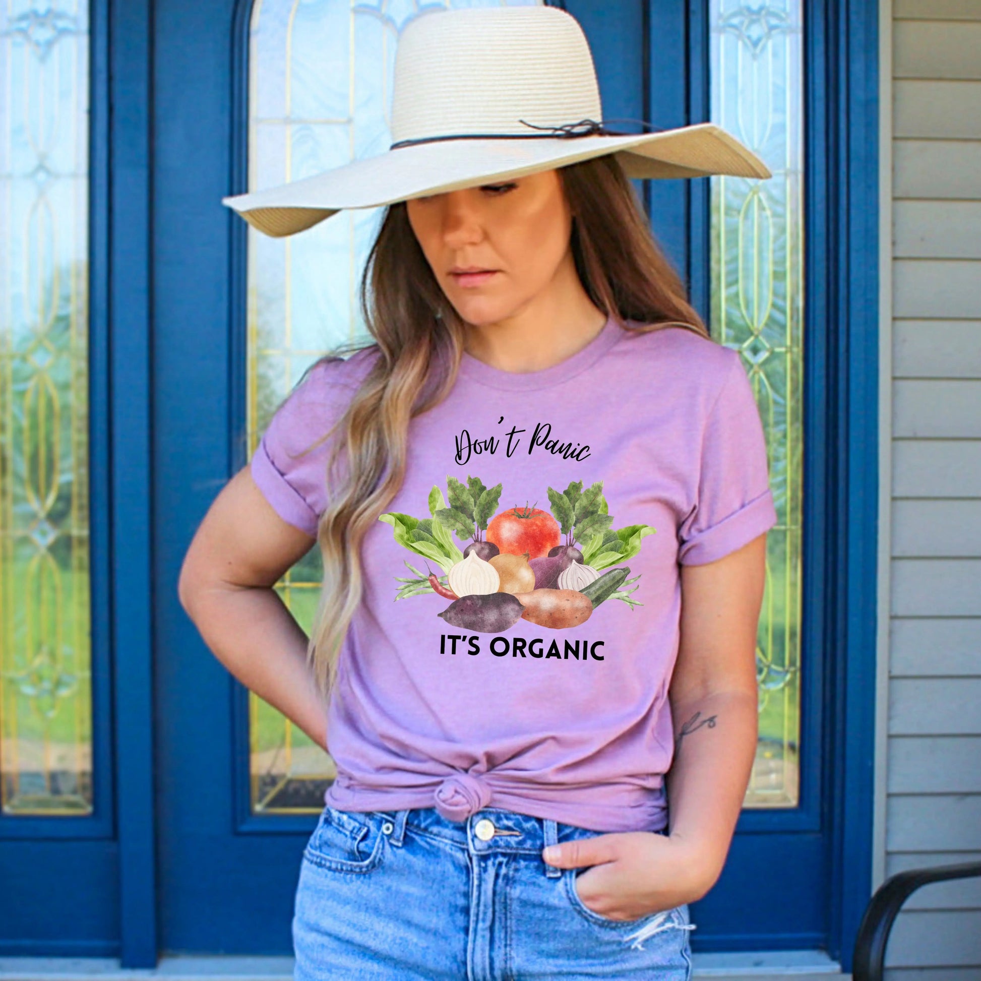 Don't Panic It's Organic | Funny Gardening Shirt | Homesteading Shirt | Funny Healthy Shirt | Funny Farming Shirt In Harmony Farms