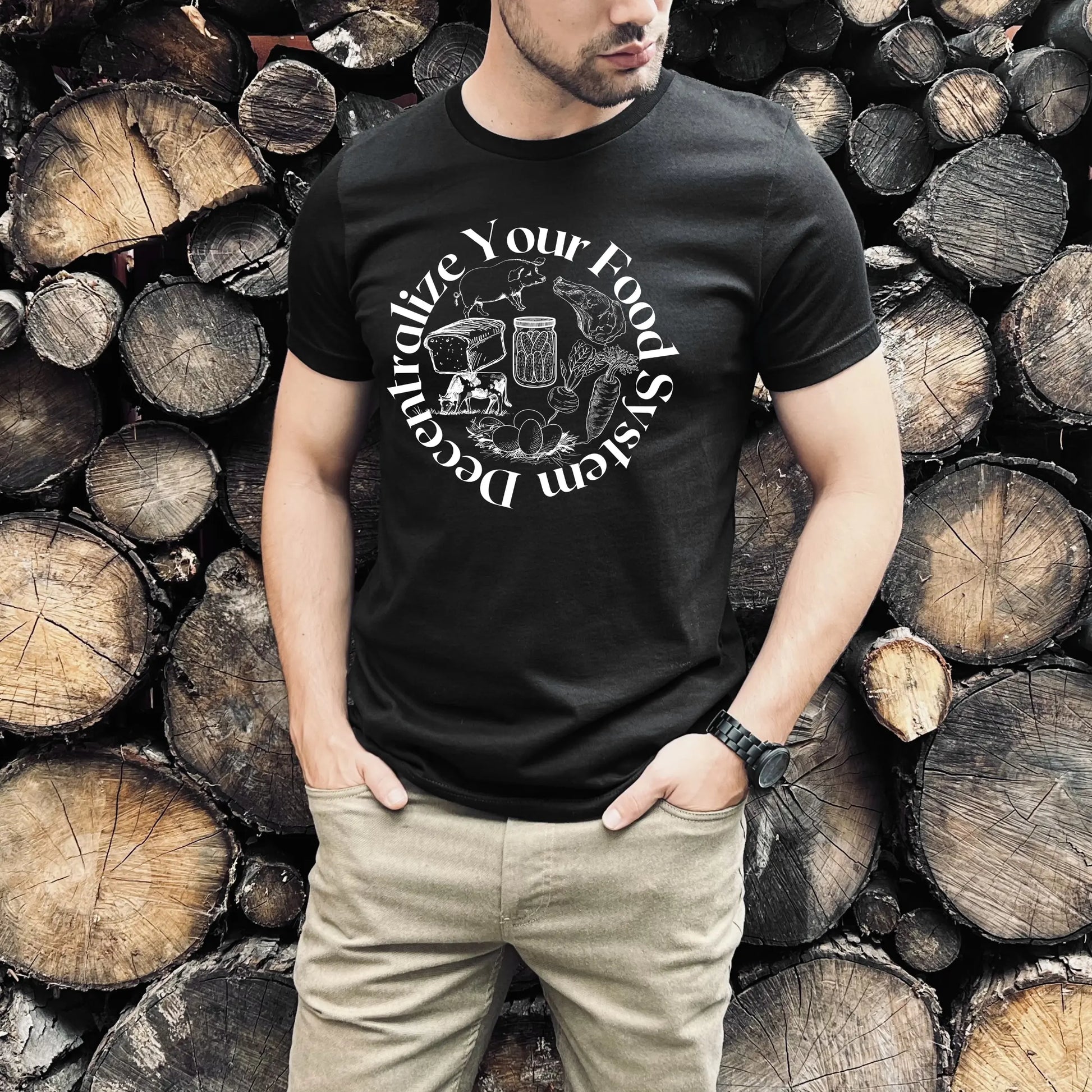 Farming Shirt | Homesteading Shirt | Gardening Shirt | Self Reliant Shirt | Self Sustainable Shirt | Decentralize Your Food Supply Shirt In Harmony Farms
