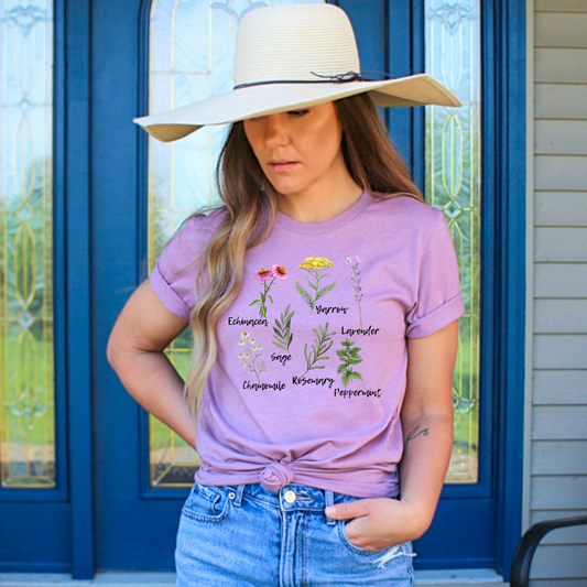 Garden Herb T-shirt | Gardening Shirt | Homesteading Shirt In Harmony Farms