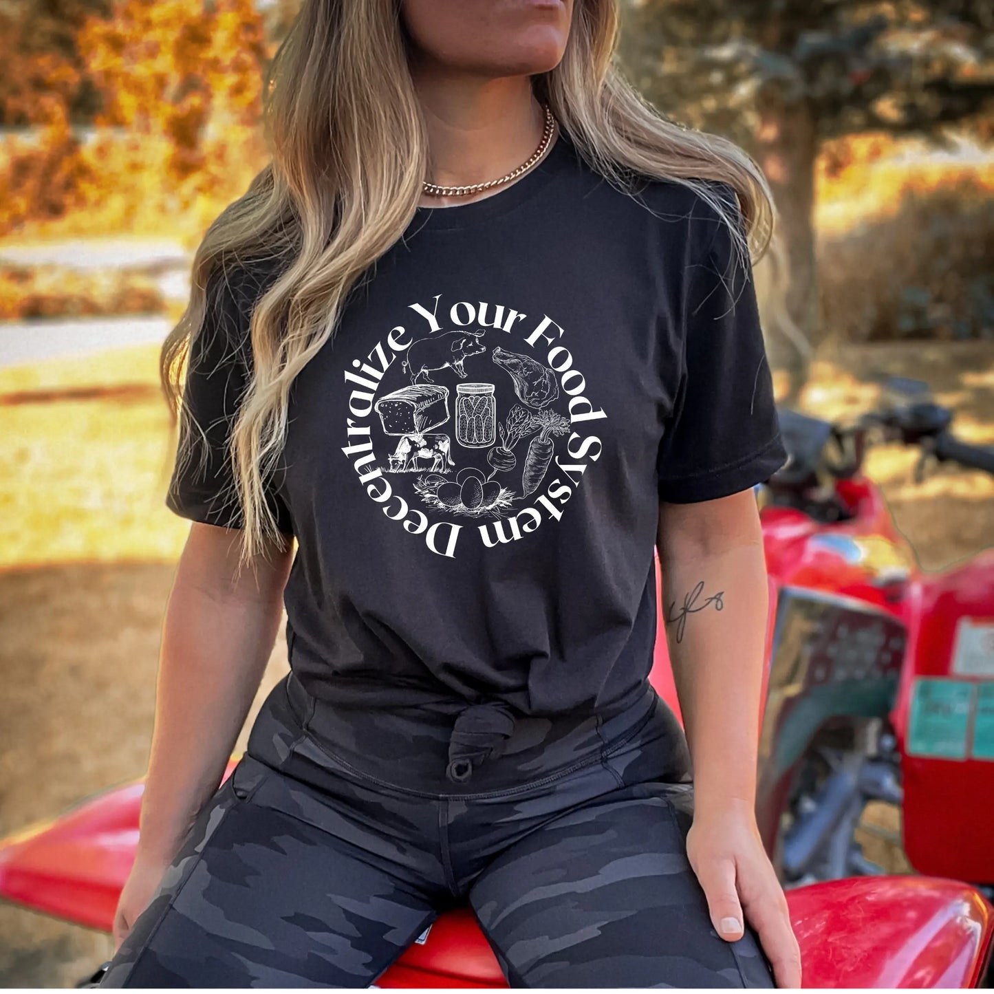 Farming Shirt | Homesteading Shirt | Gardening Shirt | Self Reliant Shirt | Self Sustainable Shirt | Decentralize Your Food Supply Shirt In Harmony Farms