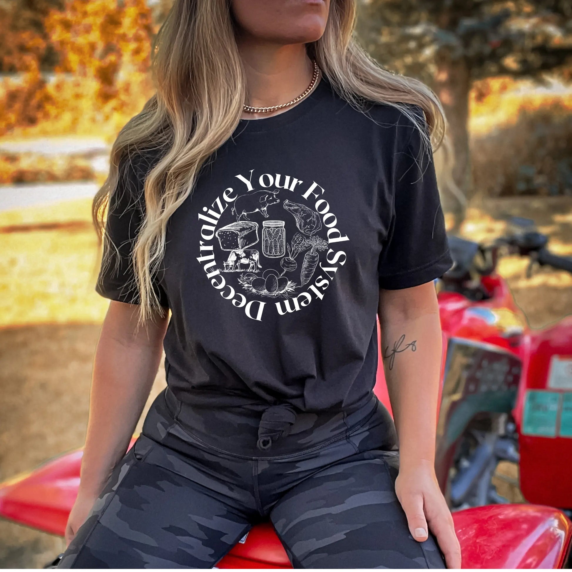 Farming Shirt | Homesteading Shirt | Gardening Shirt | Self Reliant Shirt | Self Sustainable Shirt | Decentralize Your Food Supply Shirt In Harmony Farms