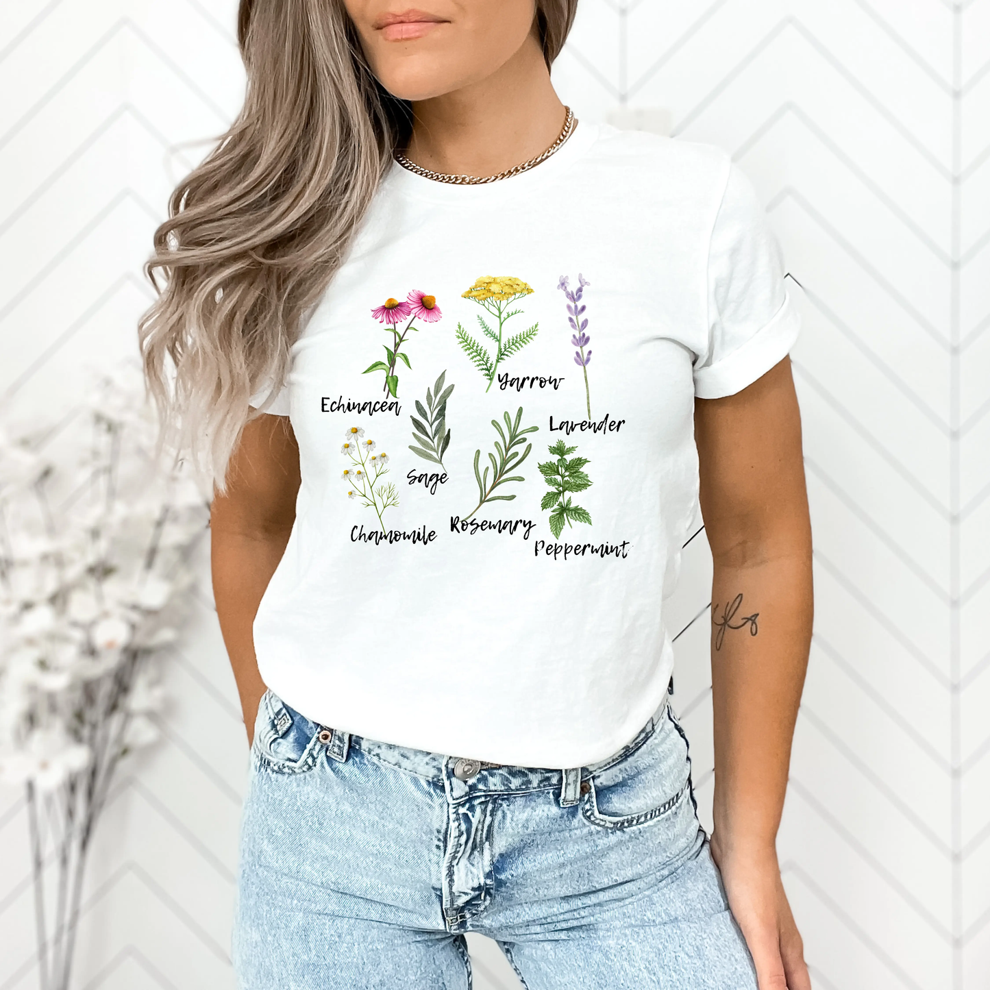 Garden Herb T-shirt | Gardening Shirt | Homesteading Shirt In Harmony Farms