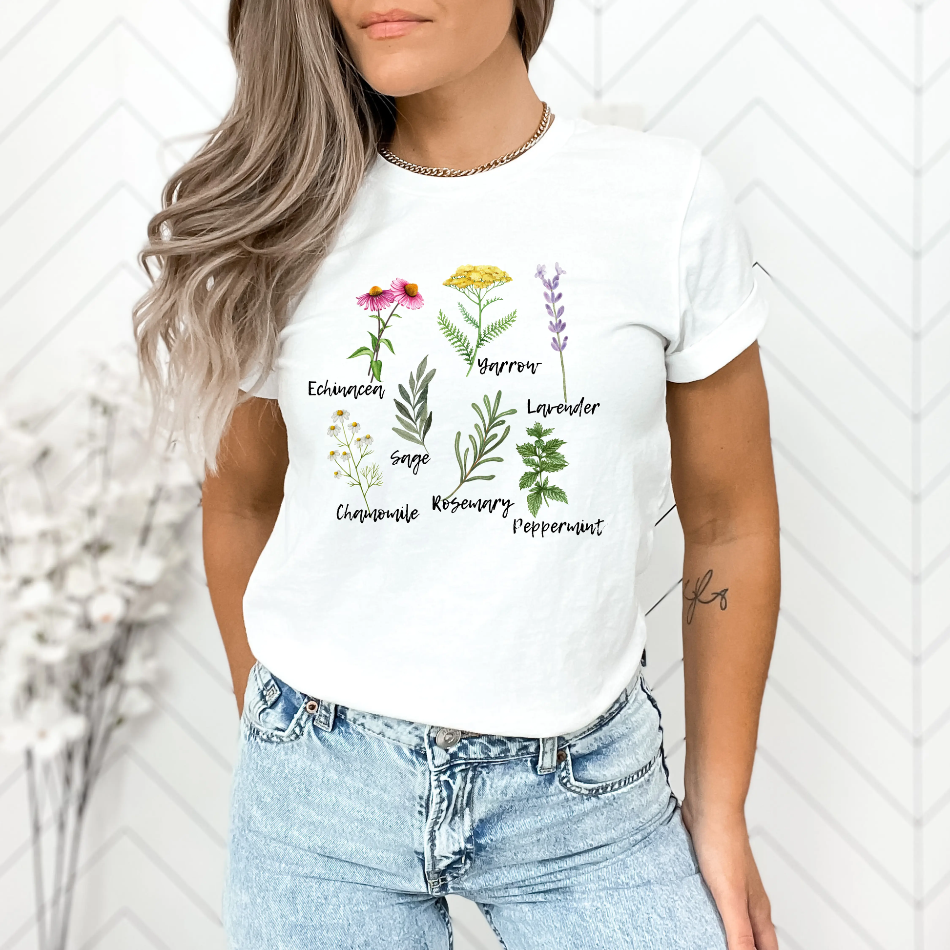 Garden Herb T-shirt | Gardening Shirt | Homesteading Shirt In Harmony Farms
