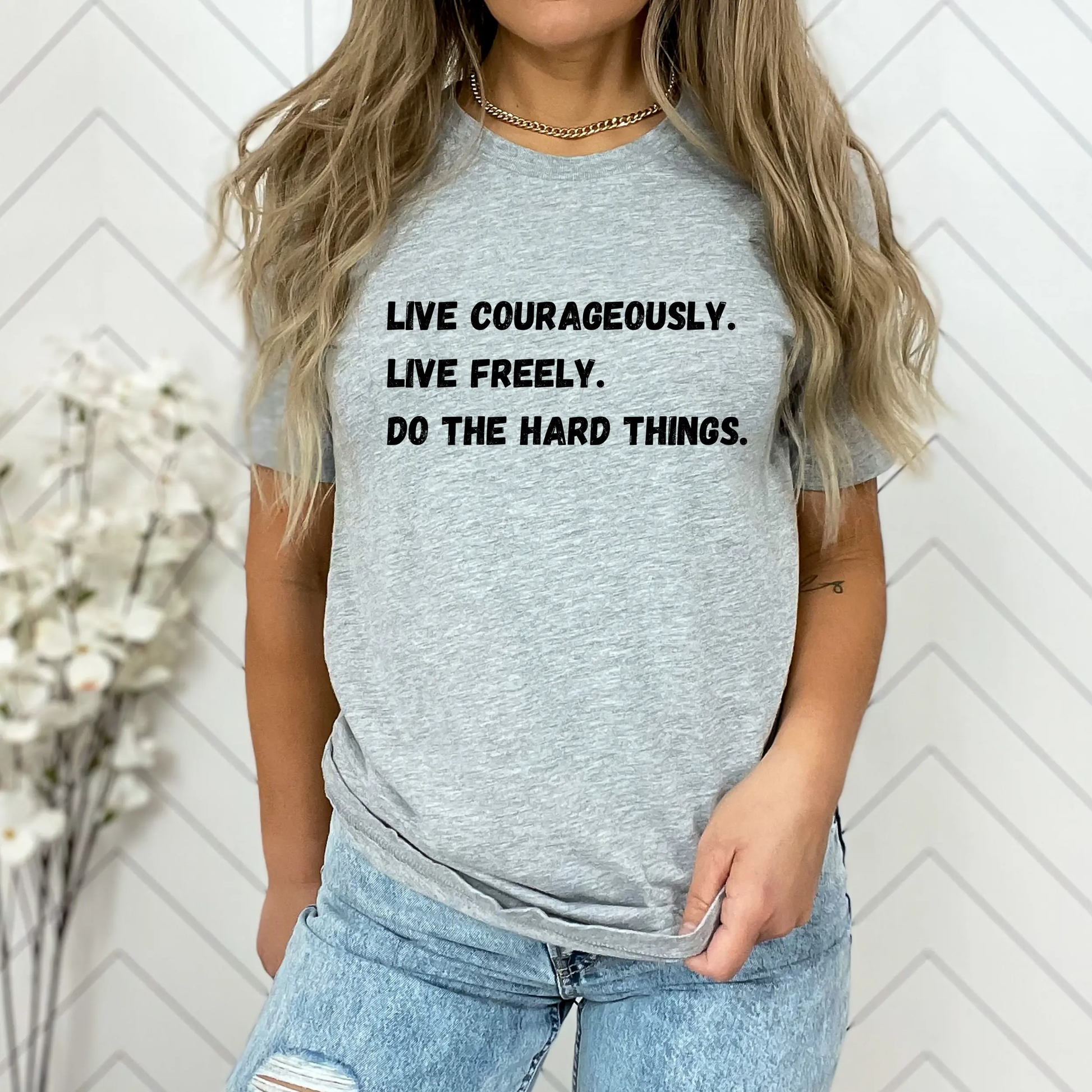 Live Courageously T-Shirt | Homesteading T-shirt In Harmony Farms