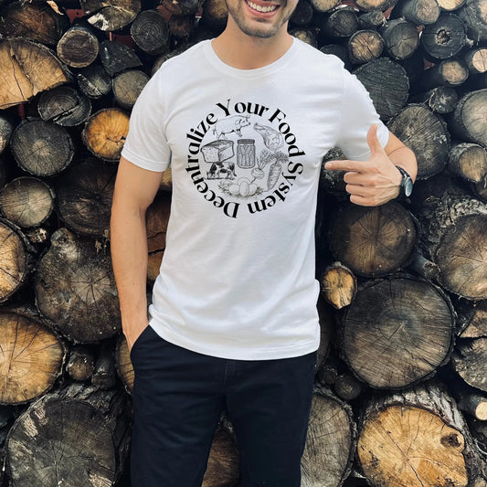 Farming Shirt | Homesteading Shirt | Gardening Shirt | Self Reliant Shirt | Self Sustainable Shirt | Decentralize Your Food Supply Shirt In Harmony Farms