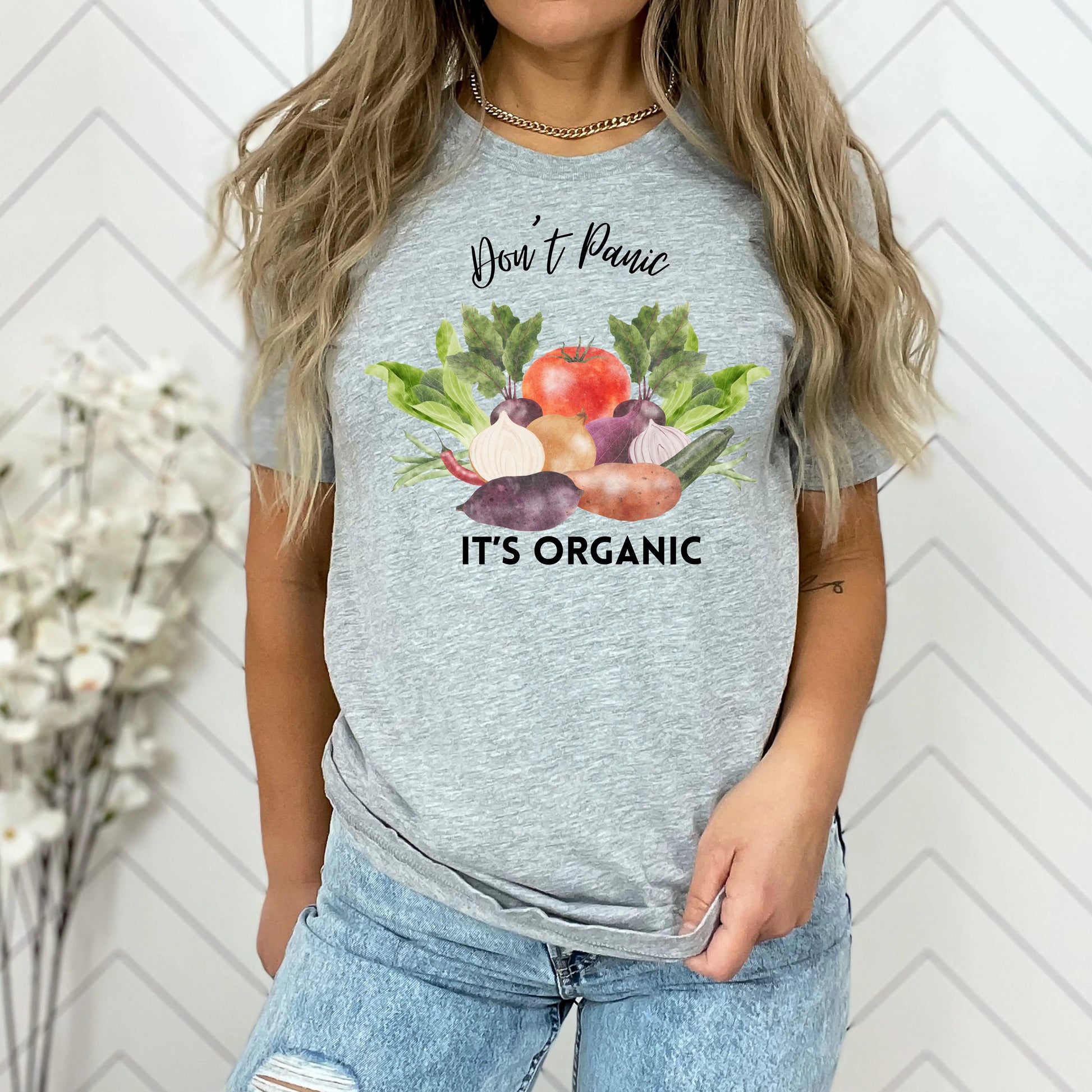 Don't Panic It's Organic | Funny Gardening Shirt | Homesteading Shirt | Funny Healthy Shirt | Funny Farming Shirt In Harmony Farms