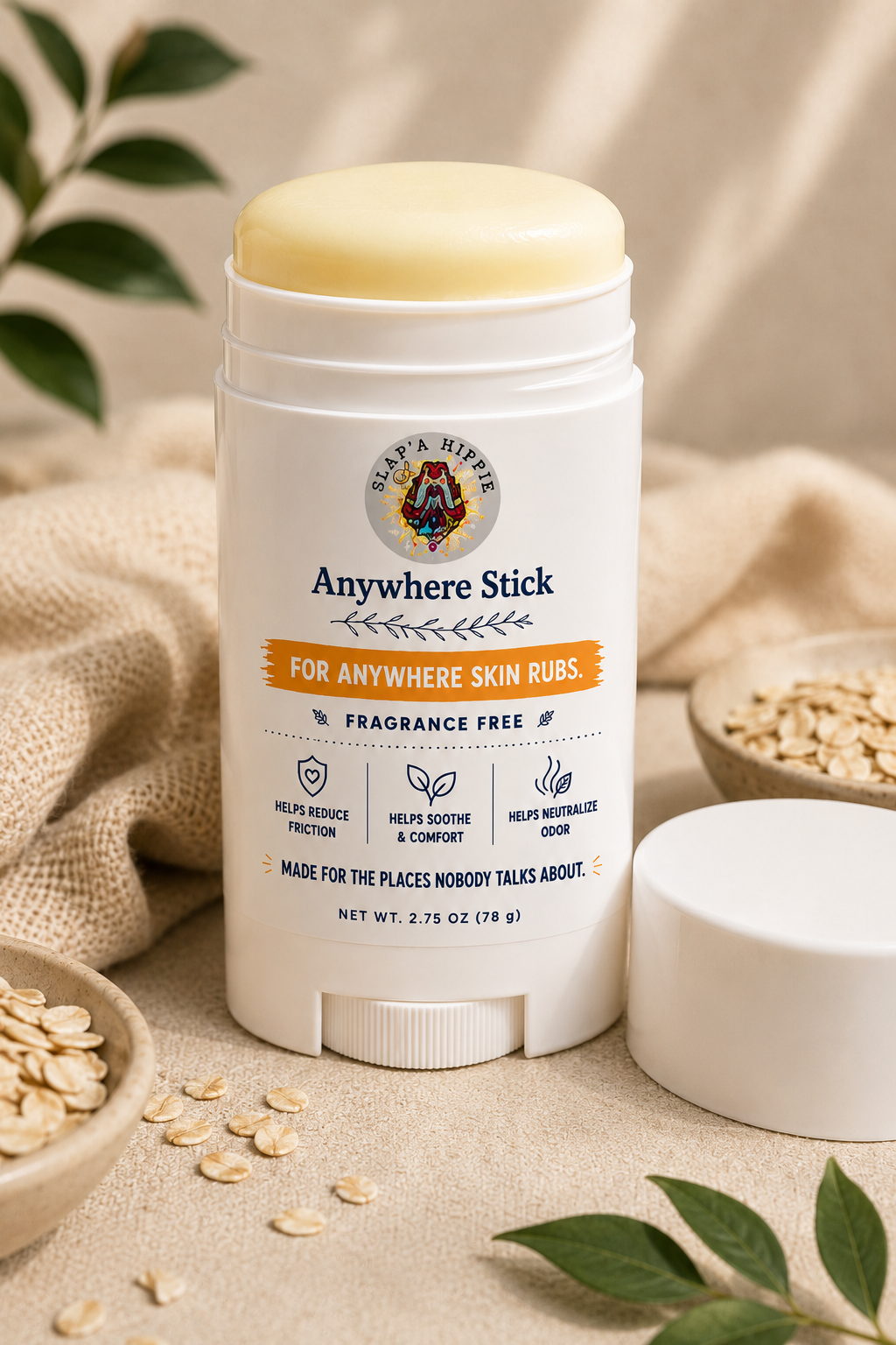 Anywhere Stick | Fragrance-Free Anti-Chafe & Odor Stick In Harmony Farms