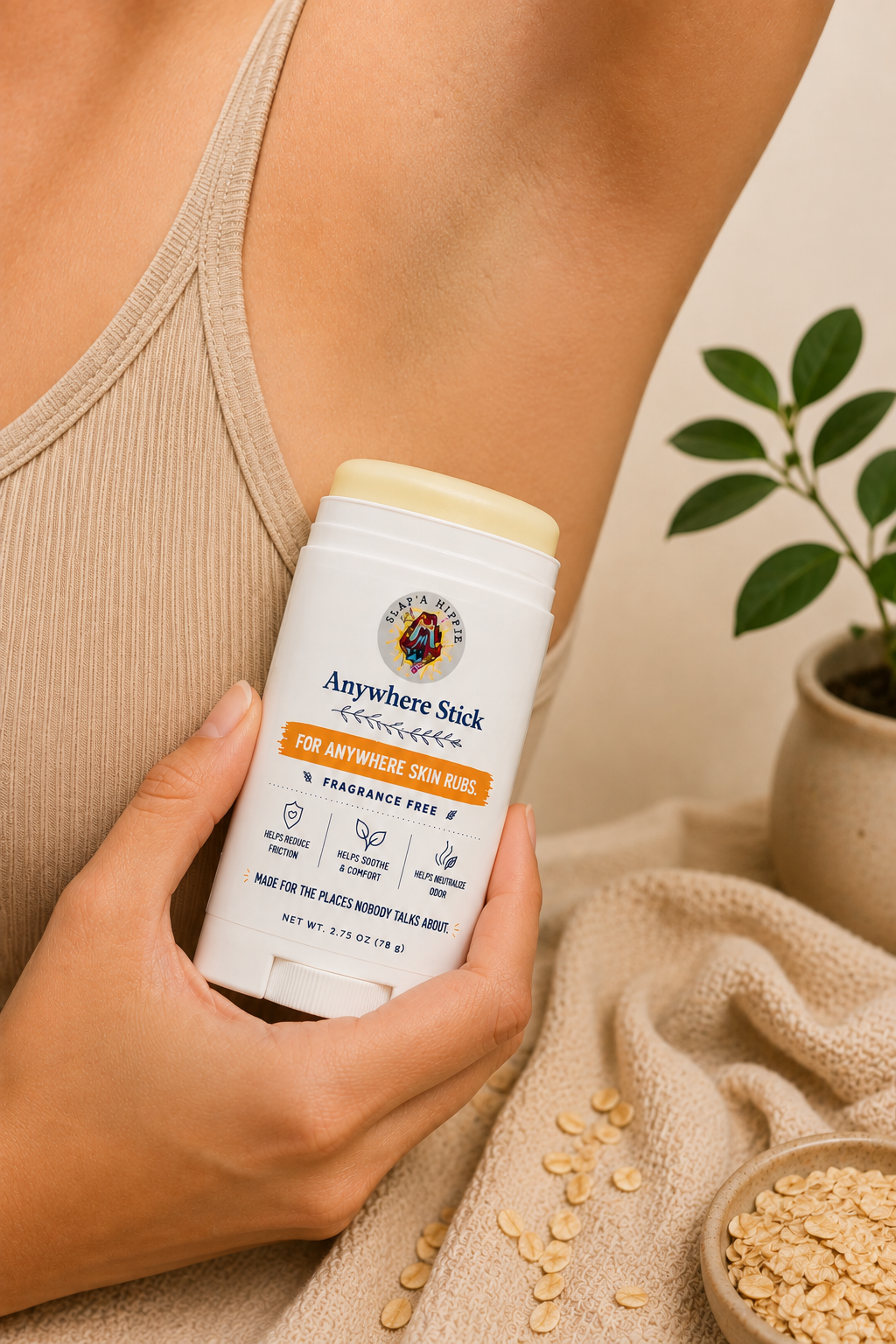 Anywhere Stick | Fragrance-Free Anti-Chafe & Odor Stick In Harmony Farms